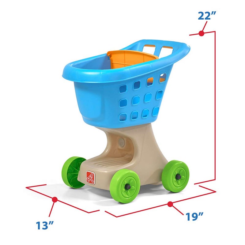 Step2 Little Helper's Shopping Cart for Kids, Play Grocery Cart, Made of Durable Plastic, for Toddlers 2+ Years Old, Pink - Image 5
